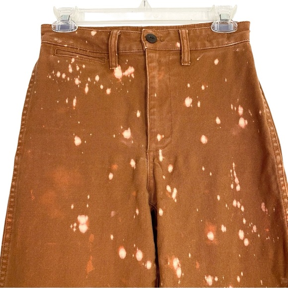 Madewell Emmett Wide Leg Jeans Pants Womens Size 24 XS Upcycled Floral Mandala - Picture 4 of 14